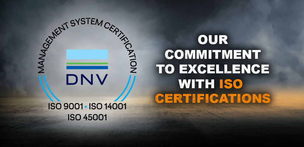 Our Commitment to Excellence with ISO Certifications