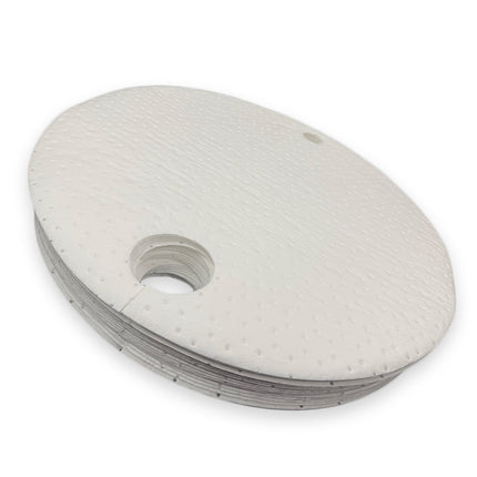 White Barrel Drum Top Oil Absorbent Pads