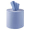 Blue Paper Roll 2 ply 150M x 19cm Embossed Centre Feed Pack of 6 From Workshop Plus