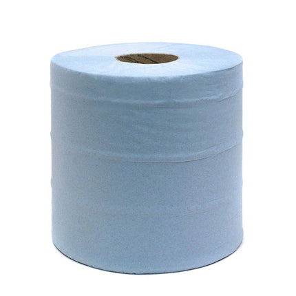 Large Blue Paper Roll 2 ply 400M x 28cm Pack of 2 From Workshop Plus