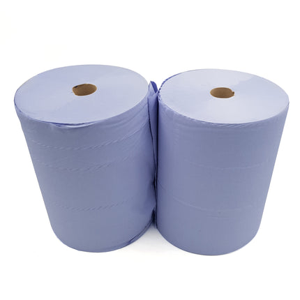 Wide Blue Paper Roll 3 ply 300M x 37cm Pack of 2 by Workshop Plus