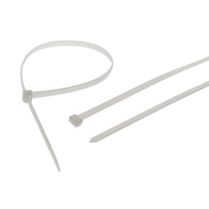 White Cable Ties - 100 Pieces by Workshop Plus