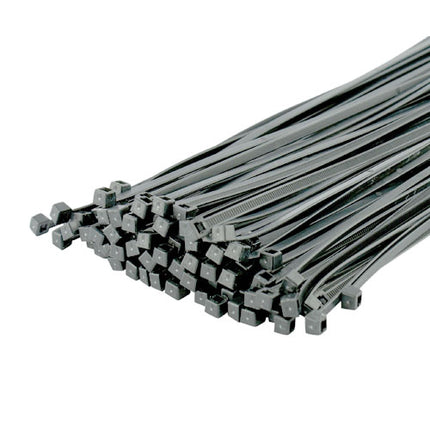 Silver Cable Ties 4.8 x 370mm - 100 Pieces From Workshop Plus