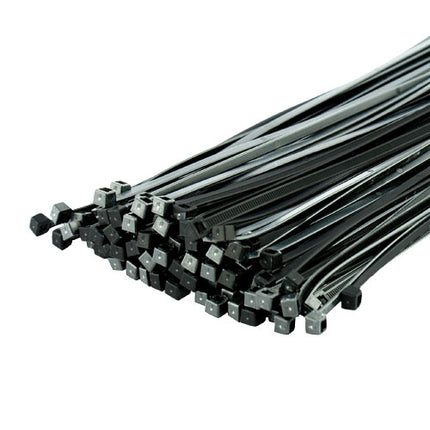 Cable Ties Black And Silver In Assorted Sizes Pack of 1000 From Workshop Plus