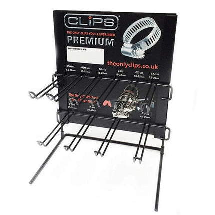 Hose Clip Display Stand With 100 Assorted Clips From Workshop Plus