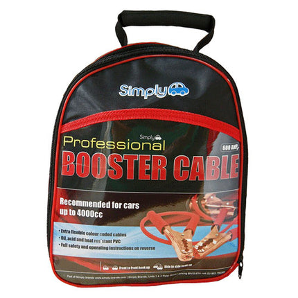 Professional HD 200amp Jump Booster Cables 2.5M From Workshop Plus