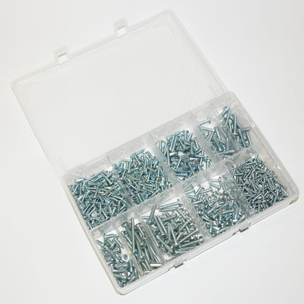 Self Tapping Screws Sizes 4-10 Pzd Assorted 700 Pieces From Workshop Plus