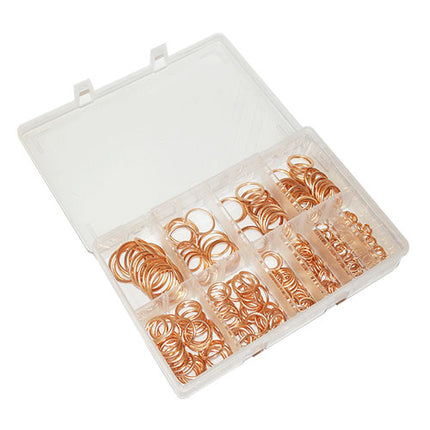 Copper Compression Washers Assorted 250 Pieces From Workshop Plus