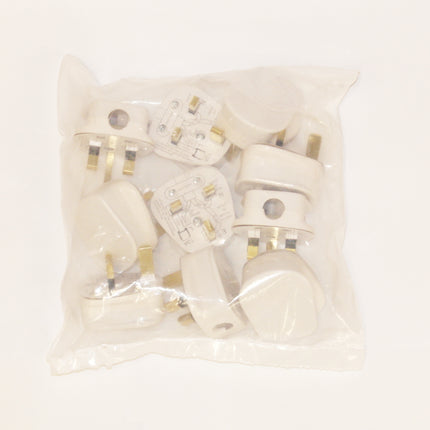 Plug White 13 Amp - 10 Pack From Workshop Plus