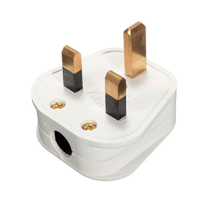 Plug White 13 Amp - 10 Pack From Workshop Plus