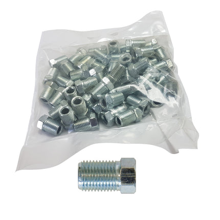 Brake Nuts - Male - 10mm Full Thread - 50 Pieces From Workshop Plus