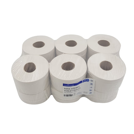 2 Ply Mini Jumbo Toilet Rolls - 12 Pieces From Workshop Plus